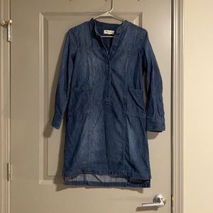 Madewell Denim Long Sleeve Dress